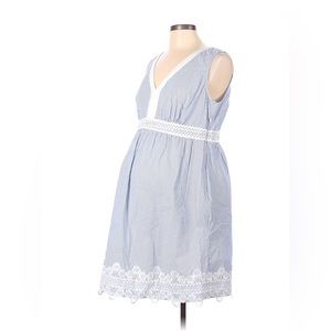 Seraphine Seersucker Maternity Dress 10 ✨
